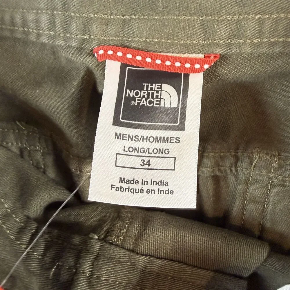 The North Face Shorts Mens 34 Long 10” A5 Utility Chino Hiking Taupe Green Y2K